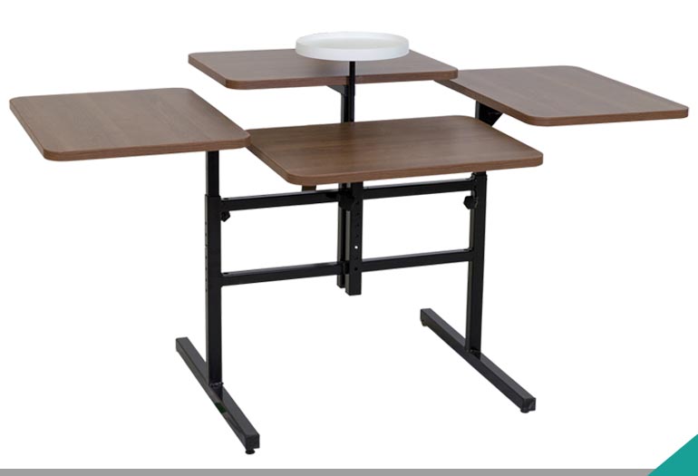 Table de cafeteria à multi surfaces 